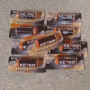 9 Keyko 12v alkaline batteries that are 23-A.